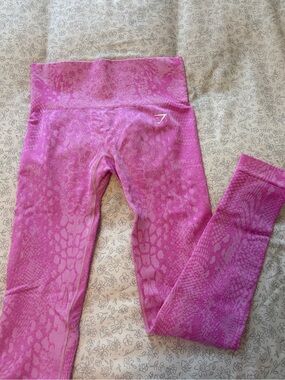 Gymshark Whitney Adapt Animal Pink Seamless Leggings